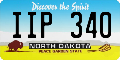 ND license plate IIP340