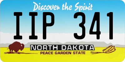 ND license plate IIP341