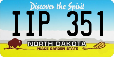 ND license plate IIP351