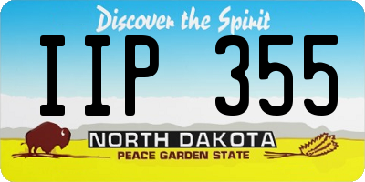 ND license plate IIP355