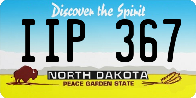 ND license plate IIP367
