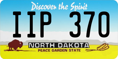 ND license plate IIP370