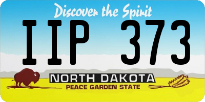 ND license plate IIP373