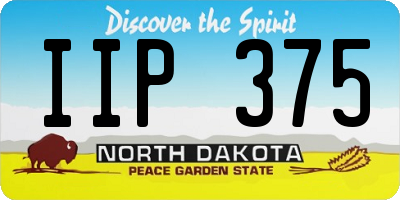 ND license plate IIP375