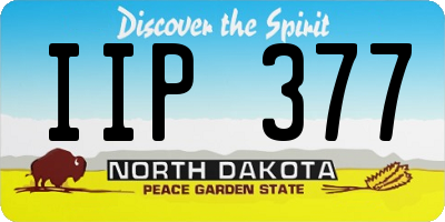 ND license plate IIP377