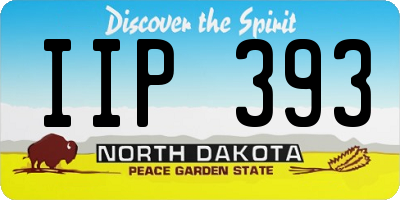 ND license plate IIP393