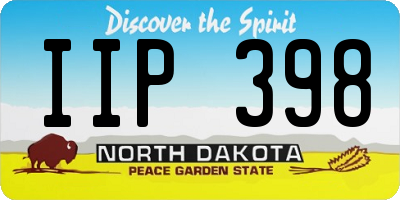 ND license plate IIP398