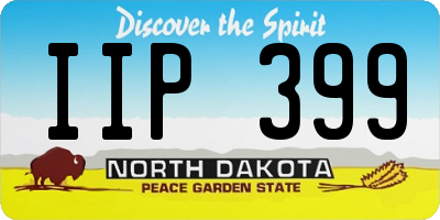 ND license plate IIP399