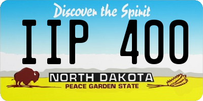 ND license plate IIP400
