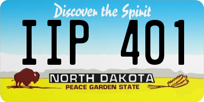 ND license plate IIP401
