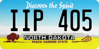 ND license plate IIP405
