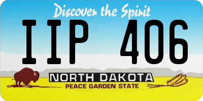 ND license plate IIP406