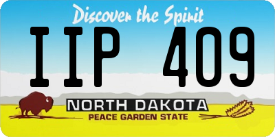 ND license plate IIP409