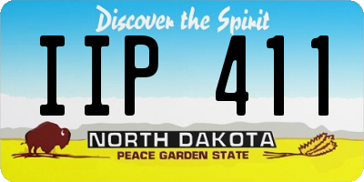 ND license plate IIP411