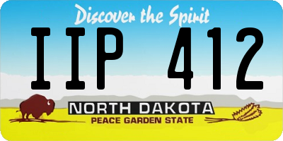 ND license plate IIP412