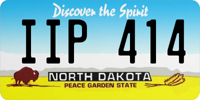 ND license plate IIP414
