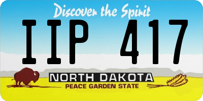 ND license plate IIP417