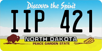 ND license plate IIP421