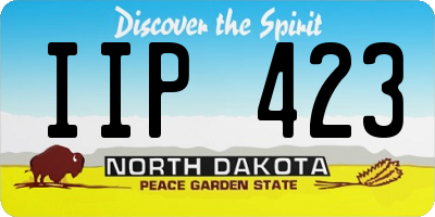 ND license plate IIP423