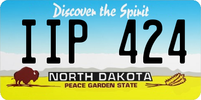 ND license plate IIP424