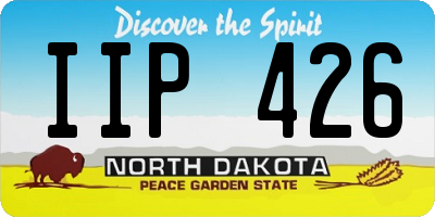 ND license plate IIP426