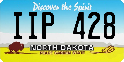 ND license plate IIP428