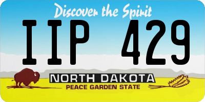 ND license plate IIP429