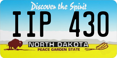 ND license plate IIP430
