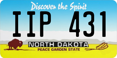 ND license plate IIP431