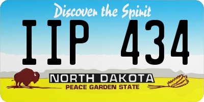 ND license plate IIP434