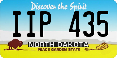 ND license plate IIP435