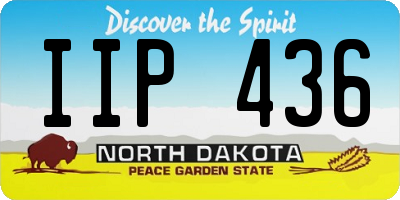 ND license plate IIP436