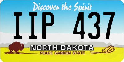 ND license plate IIP437