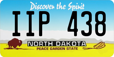 ND license plate IIP438