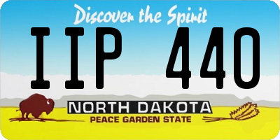 ND license plate IIP440