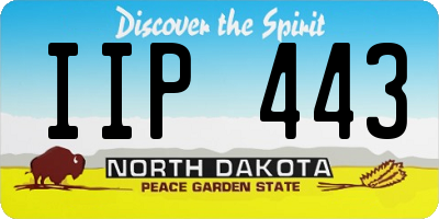 ND license plate IIP443