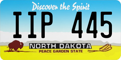 ND license plate IIP445