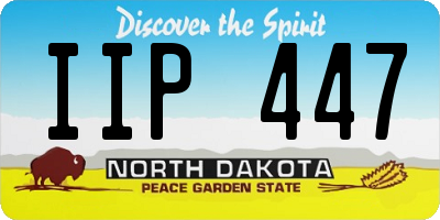 ND license plate IIP447