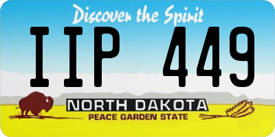 ND license plate IIP449