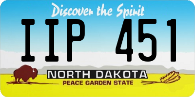 ND license plate IIP451
