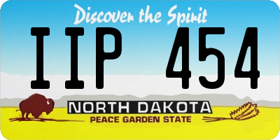 ND license plate IIP454