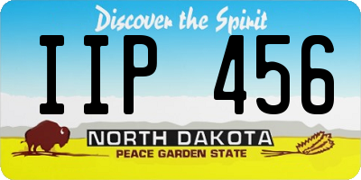 ND license plate IIP456
