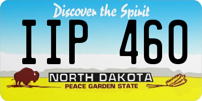 ND license plate IIP460