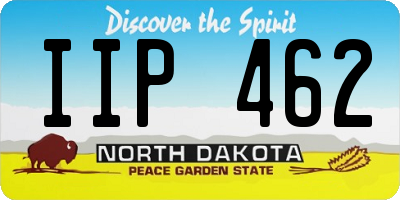ND license plate IIP462