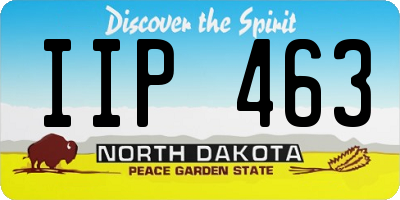 ND license plate IIP463