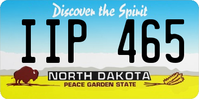 ND license plate IIP465