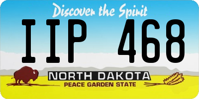 ND license plate IIP468