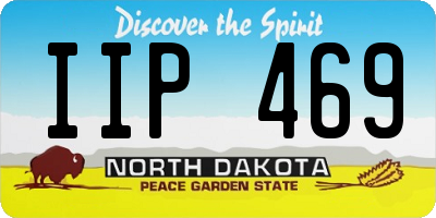ND license plate IIP469