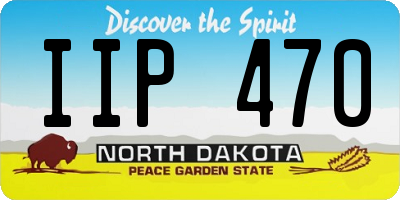 ND license plate IIP470