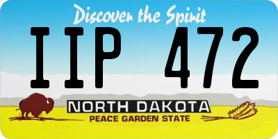 ND license plate IIP472